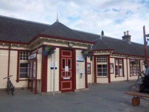 Der Bahnhof im beschaulichen Aviemore