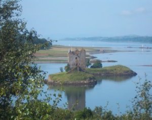 Castle Stalker in der Nähe von Port Appin