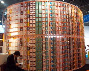 Beeindruckendes Bücherrondell bei Droemer Knaur