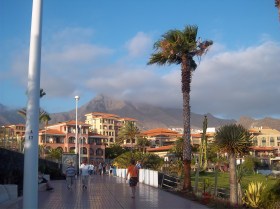 Blick auf den Teide im Abendlicht
