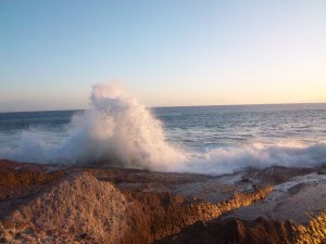 Beeindruckend wie die Wellen sich brechen