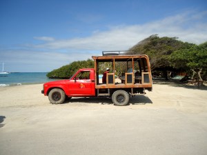 Damit werden Touristen durch die Gegend geschaukelt